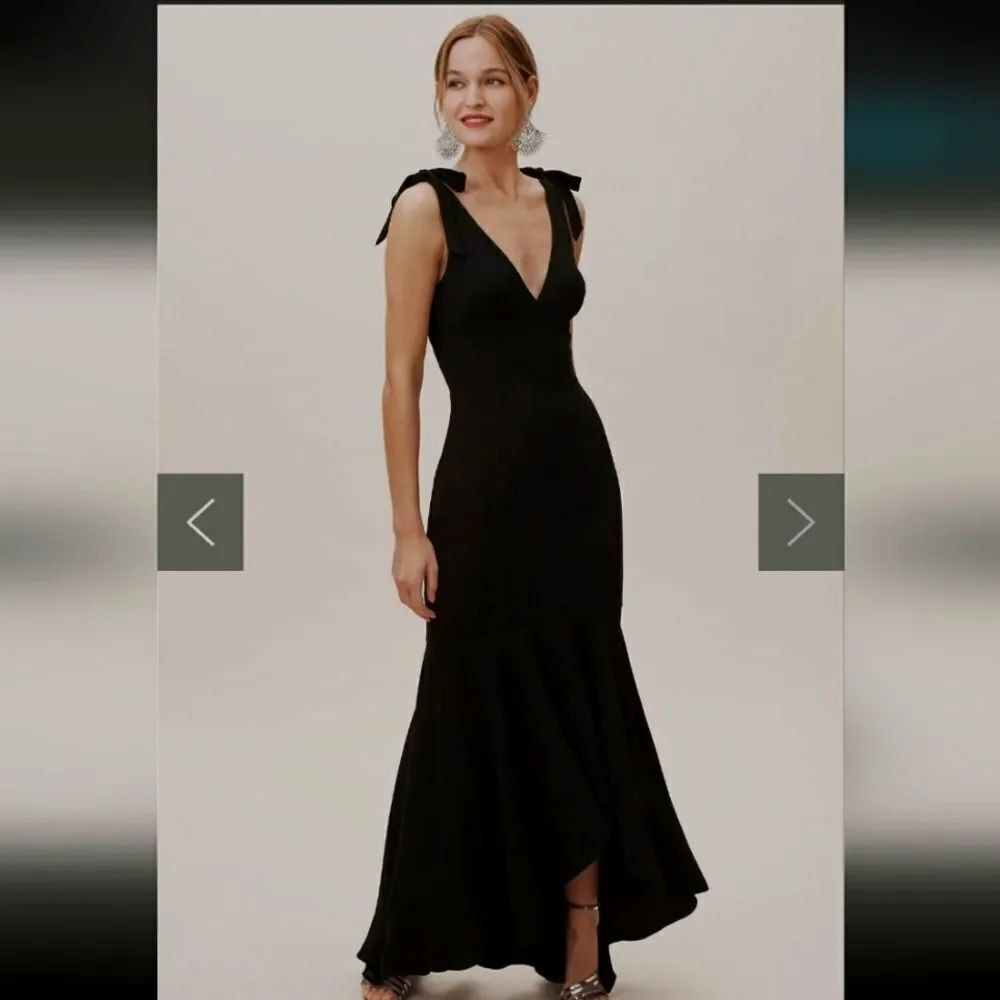 Dress The Population Julia Mermaid Dress BHLDN Black Size L
